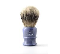 Epsilon Pennello da Barba con Punta Argento Blu 55/26 mm, Standard, Único
