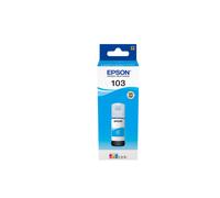 epson 103c inchiostro ciano c13t00s24a10 originale per ecotank et l3110,l3111,l3150, l3151,l3156,l3160,l5190 capacita 65ml