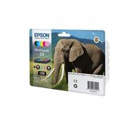 ORIGINALE Epson Multipack nero / ciano / magenta / giallo / ciano (chiaro) / magenta (chiaro) C13T24284011 24 6 cartucce d'inchiostro: T2421-T2426