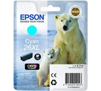 Epson 26 Serie Orso Polare, Cartuccia Originale Getto d'Inchiostro Claria Premium, Formato XL, Ciano