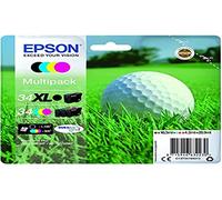Epson 34 Serie Pallina da Golf, Cartuccia originale getto d'inchiostro DURABrite Ultra, Formato Mixed, Multipack 4 Colori