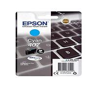 Epson 407 Ciano Tastiera Genuina, Cartuccia d'inchiostro DuraBrite Ultra Workforce PRO WF-4745DTWF