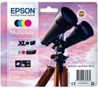 EPSON 502 XL Multipack 4 Pezzi Cartucce Toner 19,1 ml Nero Ciano Giallo Magenta