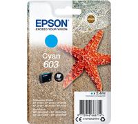 Epson cartuccia inkjet ciano 603 C13T03U24010 originale