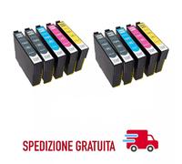 EPSON 603XL CARTUCCE COMPATIBILI KIT 10 PEZZI 4BK 2C 2M 2Y