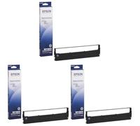 Epson C13S015633 - Cinta para impresora matricial, negro (Confezione da 3)