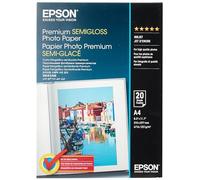 Epson C13S041332 PREM SEMI-GS Photopaper 20 A4 Carta fotografica