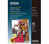 Epson Value Glossy Photo Paper C13S400036, 200 g/m2, A4, 50pz, lucido, bianco, carta fotografica