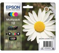 Epson Margherita Serie 18, Claria Home Ink, Multipack 4 Colori, Nero, Ciano, Magenta, Giallo