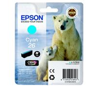 Epson C13T26124012 26 Cartuccia D'Inchiostro Ciano 300 Pagine 4.5ml per XP 600