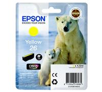 Epson C13T26144012 26 Cartuccia D'Inchiostro Giallo 300 Pagine 4.5ml per XP 600
