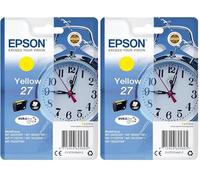 Epson C13T27044012, Cartuccia Giallo (Yellow 27) (Confezione da 2)
