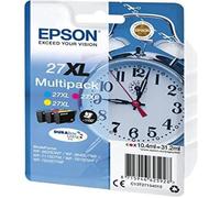 Epson Alarm clock 27XL DURABrite Ultra cartuccia d'inchiostro 1 pz Originale Resa elevata (XL) Ciano, Magenta, Giallo