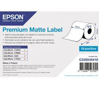 Epson C33S045418 Premium Matte, per ColorWorks, 76mm x 35m, bianco etichette autoadesive