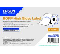 Epson C33S045736 High Gloss, per ColorWorks, 203mm x 68m, polypropylen, bianco etichette autoadesive