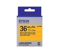 Epson Nastro fondo Pastello Giallo per testo Nero 36/9 LK-7YBP