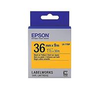 Epson C53S657005 LabelWorks LK-7YBP - Nero su giallo - Rotolo (3,6 cm x 9 m) 1 rotoli nastro etichette - per LabelWorks LW-1000P LW-900P LW-Z900FK - (Consumabili > Etichette)