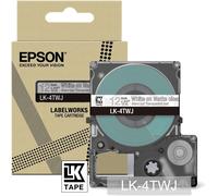 Epson Labelworks LK-4TWJ Cartuccia a nastro per etichettatura compatibile con Epson LabelWorks LW-C610 e LW-C410 Trasparente opaco/Bianco 12mm