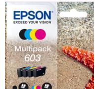 Epson Cartucce Di Inchiostro 603 Stella Marina Giallo Multipack, 1 X 3,4 Ml Nero, 1 2,4 Ciano, 1 2,4 Magenta, 1 C13T03U64010