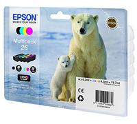 Epson Cartuccia di inchiostro multipack Polar Bear serie 26 con allarme RF/acustico, Pack con antitaccheggio
