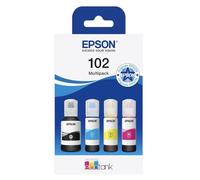 Epson EcoTank 102 Flaconi d’Inchiostro Originali | Multipack Colori 4x - Nero, C