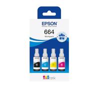 Epson EcoTank 664 Flaconi d’Inchiostro Originali | Multipack Colori 4x - Nero, Ciano, Magenta, Giallo | Garanzia dei Migliori Risultati di Stampa