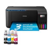Epson EcoTank ET-2861 stampante multifunzione inkjet 3in1 A4, serbatoi ricaricabili alta capacità, 4 flaconi inclusi pari a 4500pag B/N 7500pag colore, Wi-FI Direct, USB