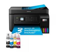 Epson EcoTank ET-4800 stampante multifunzione inkjet 4-in-1 A4, serbatoi ricaricabili alta capacità, 5 flaconi inclusi pari a 14000pag B/N 5200pag colore, Wi-FI Direct, USB