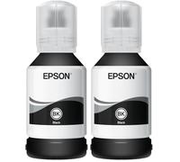 Epson EcoTank, Serie 111, Flacone Inchiostro per Stampanti EcoTank, Single Pack 1 Colore (Nero), 120 ml, Inchiostri Pigmentati (Confezione da 2)