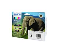 Epson Elephant Multipack 24 [6 colori] (Epson 24 Multipack - 6 pakker - sort,)