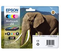 Epson Elephant Multipack 6-colours 24 Claria Photo HD Ink C13T24284021