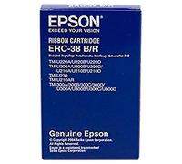 Epson Cartuccia nastro ERC38BR per stampanti TM-300/U300/U210D/U220/U230 – nero/rosso