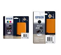 Epson Esselte G75 Essentials Registratore - F.To Protocollo Dorso 8 Cm - Blu - Confezione Da 6 Pezzi - 390775050 & Buste Perforate Standard - Ppl Antiriflesso - F.To A4-395013300