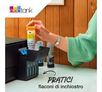 epson 103c inchiostro ciano c13t00s24a10 originale per ecotank et l3110,l3111,l3150, l3151,l3156,l3160,l5190 capacita 65ml
