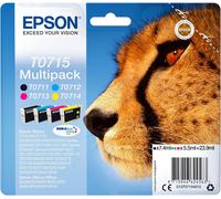 Epson T0715 ciano/magenta/giallo/nero (cyan/magenta/yellow/black) cartuccia originale