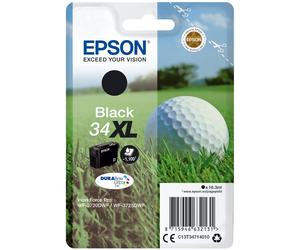 Epson Golf ball Singlepack Black 34XL DURABrite Ultra Ink NEW