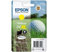 Epson 34 Serie Pallina da Golf, Cartuccia Originale Getto d'Inchiostro DURABrite Ultra, Formato XL, Giallo