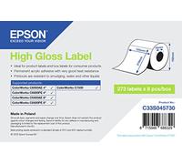Epson High Gloss - Adesivo acrilico permanente - 105 x 210 mm 273 Etichetta(e) (1 Rotolo(i)