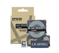 Epson Labelworks LK-6HWJ Cartuccia a nastro per etichettatura compatibile con Epson LabelWorks LW-C610 Opaco Navy/Bianco 24mm
