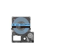 Epson Labelworks LK-6LBJ Cartuccia a nastro per etichettatura compatibile con Epson LabelWorks LW-C610 Blu Opaco/Nero 24mm
