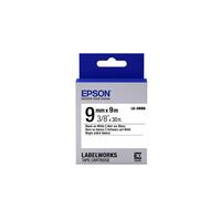Epson LK-3WBN (9m) 9mm Label Cartridge Standard (Black/White)