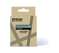 Epson Labelworks LK-4LAS Cartuccia a nastro per etichettatura compatibile con Epson LabelWorks LW-C610 e LW-C410 Blu/grigio 12mm