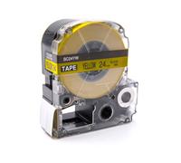 Epson LK-SC24YW, 24mm x 9m, testo nera / sfondo giallo, nastro compatibile