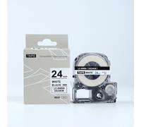 Epson LK-SS24KW, 24mm x 9m, testo nera / sfondo bianco, nastro compatibile