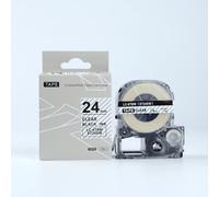 Epson LK-ST24KW, 24mm x 9m, testo nera / nastro trasparente, nastro compatibile