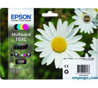 Multipack 4 cartucce EPSON Margherita 18XL Nero, Giallo, Ciano, Magenta
