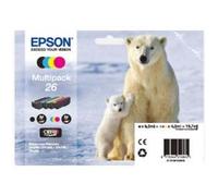 CARTUCCIA EPSON 26 ORSO POLARE MULTIPACK FORMATO STANDARD 4 COLORI