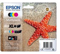 EPSON Multipack 4 Colours 603 XL Black/Std. CMY, C13T03A94020 Unico Single