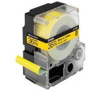 Epson Nastro fondo Pastello Giallo per testo Nero 36/9 LK-7YBP