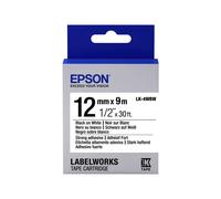 Epson Nastro fondo Bianco per testo Nero altamente adesivo C53S654016